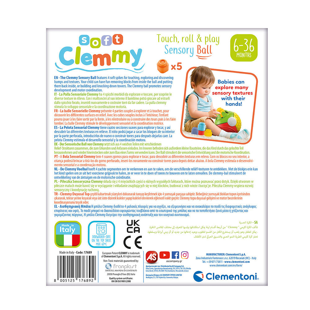 Clementoni Soft Clemmy Αισθητηριακή Μπάλα Για 12-36 Μηνών